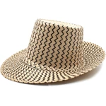 Viajero Black Short Brim Straw Hat