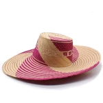 Yonna Fuchsia Wide Brim Straw Hat