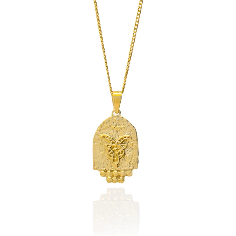 Zodiac Necklace Capricorn - Gold