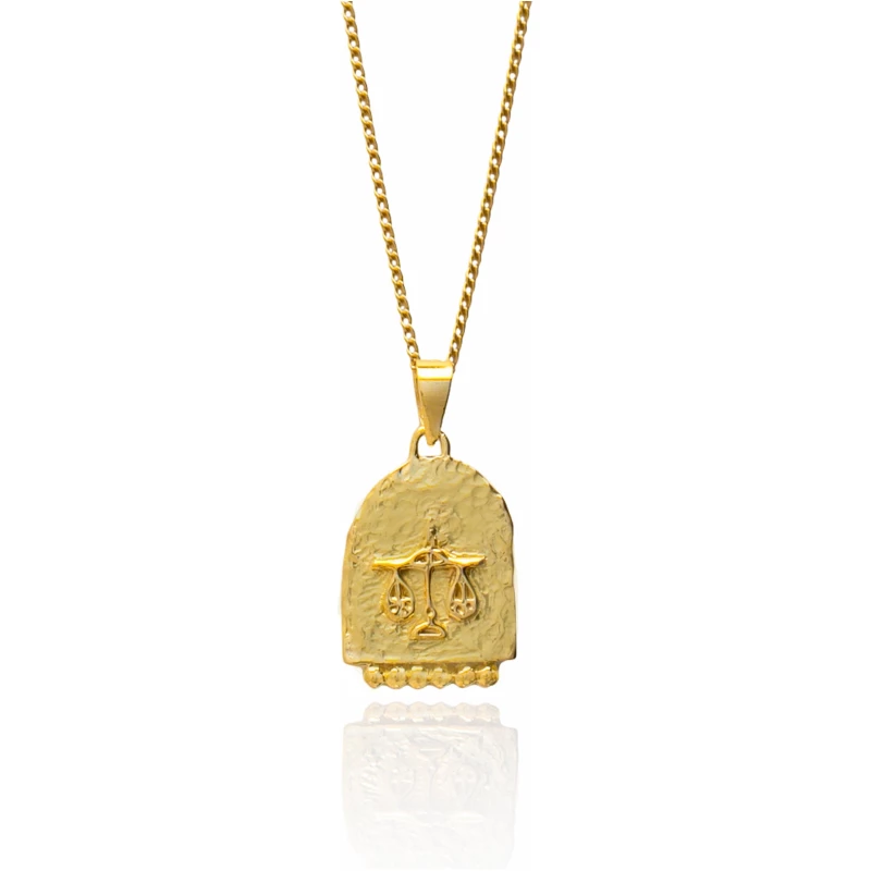 Zodiac Necklace Libra - Gold