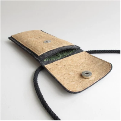 smukbird Umhängetasche für OnePlus | aus Filz und Bio-Baumwolle | Modell KEDJA