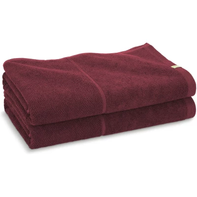 2x The Bath Sheet | Berry Red