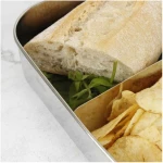 A Slice of Green Große Auslaufsichere Edelstahl Lunchbox mit oder ohne Trenner