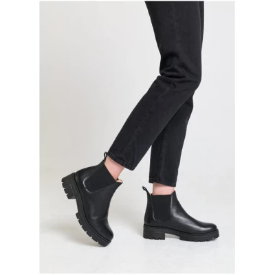 Addition Sustainable Apparel Chelsea Boots aus Bio-Leder - Slip black