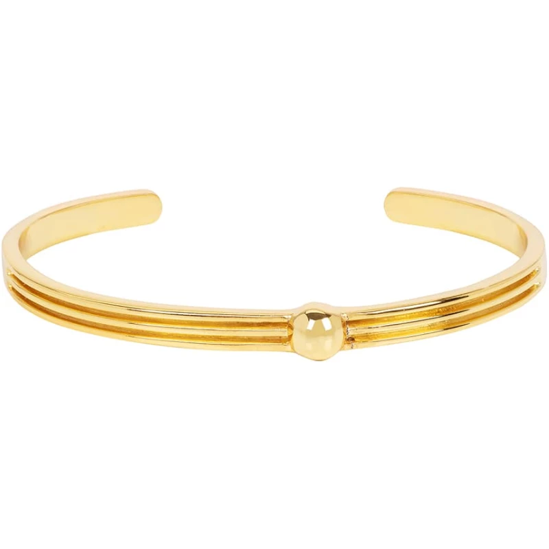 Athena Plain Gold Cuff Bracelet