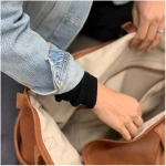 BOWLEANIES TASCHEN Mom Bag | Großer Shopper aus Lederfaserstoff