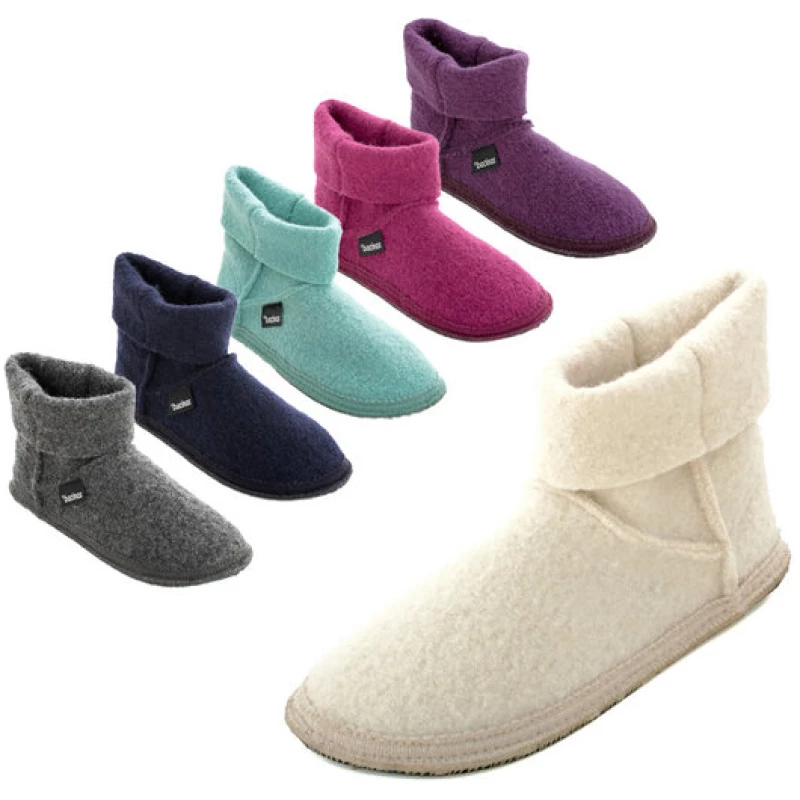 Bacinas Hausschuhe Ankle-Boots für Damen aus 100% Wolle