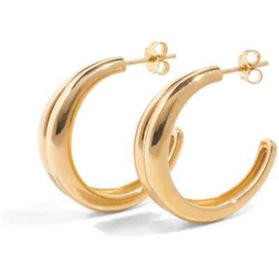 Bound Studios THE HARLOW HOOP LARGE - 18k gold plated
