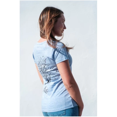 Diamond-Army T-Shirt in Ice Blue mit Baumdesign