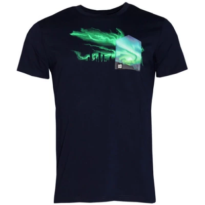 FÄDD Herren T-Shirt Rundhals aus Bio-Baumwolle "Nordlicht BT" Navy Blau