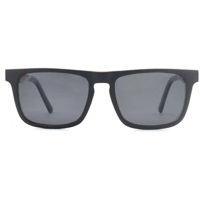 Joplins Sunglasses Herren vegan Holzsonnenbrille Palau Matt Schwarz Zebra