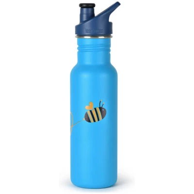 Klean Kanteen Edelstahl Trinkflasche Classic Bay Bee oder Monster by Elkline 532ml Sport Cap