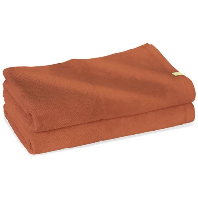 Kushel Towels 2x Bath Sheet - Saunatuch aus Biobaumwolle und Holzfaser