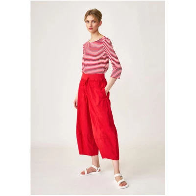 Lana natural wear Locker geschnittene Hose aus Baumwoll-Popeline für Damen - Hanja