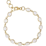 Luna Moonstone Gold Chain Bracelet
