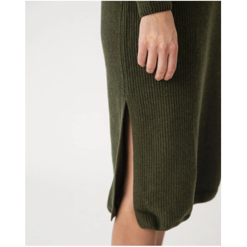 Matona Langes Strickkleid für Frauen aus recycelter Wolle / Knit Dress