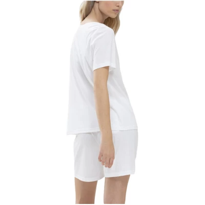 Mey Damen Pyjama kurzarm Shirt Sleepsation Bio-Baumwolle