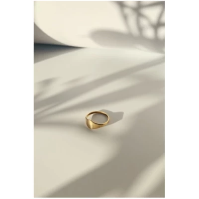 Nouare Jewelry Damen vegan Ring Recycelt Vergoldet