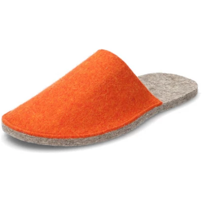 Pantoffel aus Wollfilz, orange