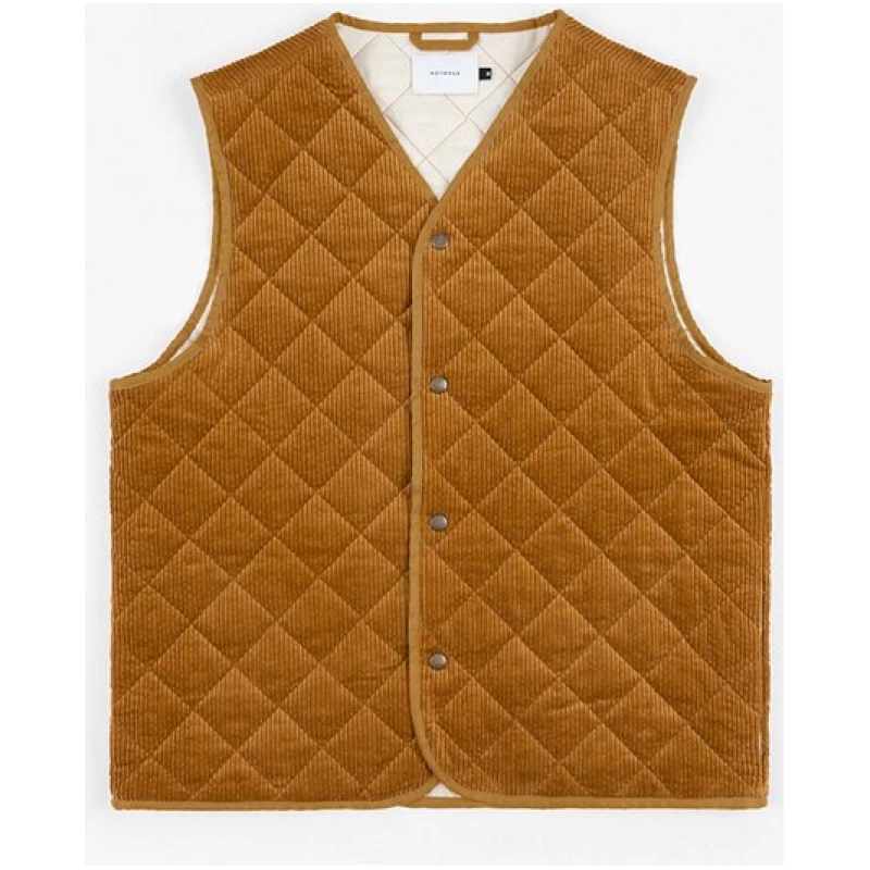 Rotholz Weste - Quilt Vest - aus Bio Baumwolle wattiert durch Polyester