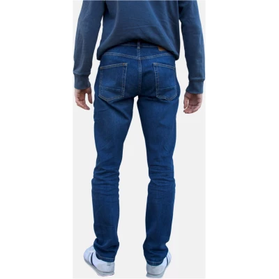 TORLAND Herren vegan Jeans Regular Fit Lars 7 Pockets Mid Indigoblau