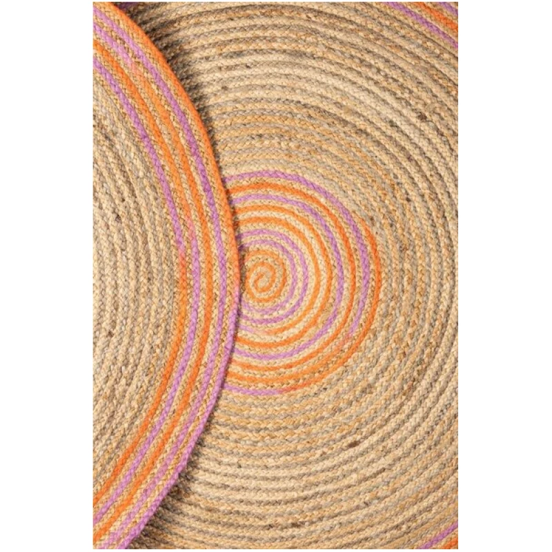TRANQUILLO Teppich rund BOHO CHIC, Good Weave-zertifiziert, 120 cm (BS220, BS221)