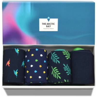 The Arctic Bay Die Arctic Box - Tiefblaue-Edition - 4 Paar Socken