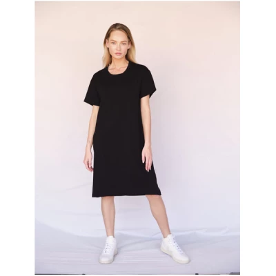 WOTE T-Shirt Kleid schwarz aus Organic Cotton