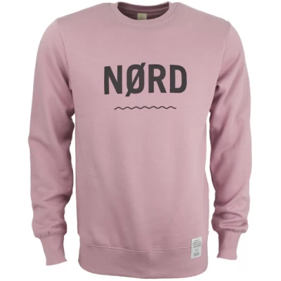 Waterkoog NØRD PR - Sweatshirt aus Bio-Baumwolle mit Print NØRD in Purple Rosé