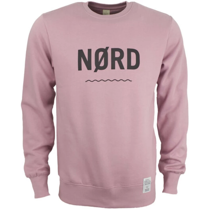 Waterkoog NØRD PR - Sweatshirt aus Bio-Baumwolle mit Print NØRD in Purple Rosé