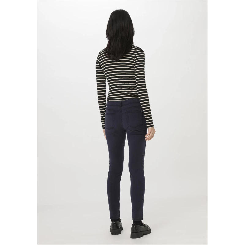 hessnatur Damen Five-Pocket Hose Skinny aus TENCEL™ Lyocell mit Bio-Baumwolle - blau - Größe 36