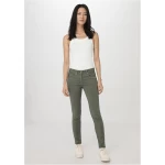 hessnatur Damen Five-Pocket Hose Skinny aus TENCEL™ Lyocell mit Bio-Baumwolle - grün - Größe 34