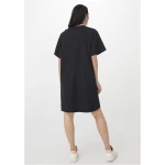 hessnatur Damen Shirt-Kleid Mini Relaxed aus Bio-Baumwolle - schwarz - Größe 42