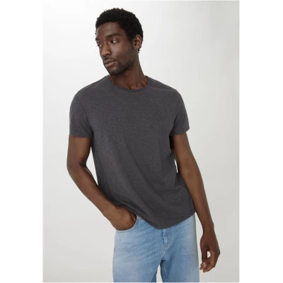 hessnatur Herren Basic T-Shirt Regular aus Bio-Baumwolle im 2er-Pack - schwarz - Größe 48