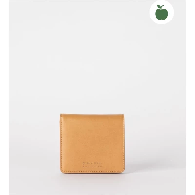 Alex Fold-over Wallet - Cognac Apple Leather - Vegan Leather Billfold Wallet