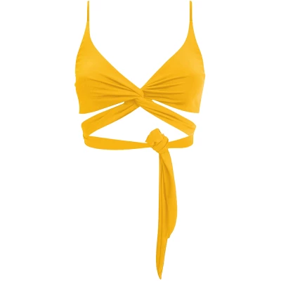 Anekdot Damen vegan Lin Bikini Top Gelb