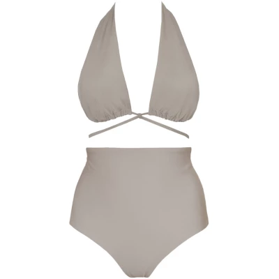 Anekdot Damen vegan Versatile + Core High Bikini Set Mosaic Beige
