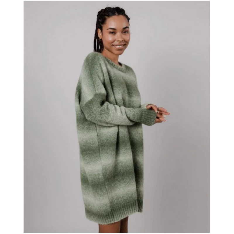Brava Fabrics Knitted Alpaca Dress Moss