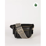 Bum Bag - Black Apple Leather - Cross Body Belt Bag