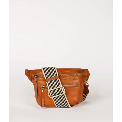 Bum Bag - Cognac Stromboli Leather - Cross Body Belt Bag