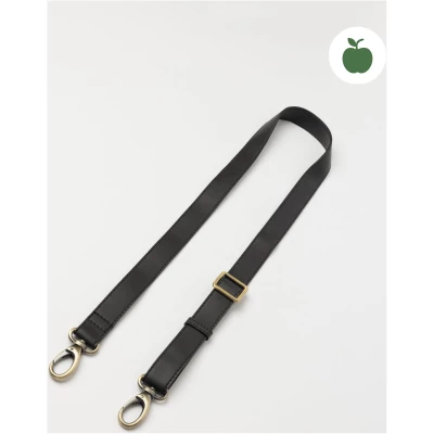 Bum Bag Strap - Black Apple Leather - Add-on Detachable And Adjustable Bum Bag Strap