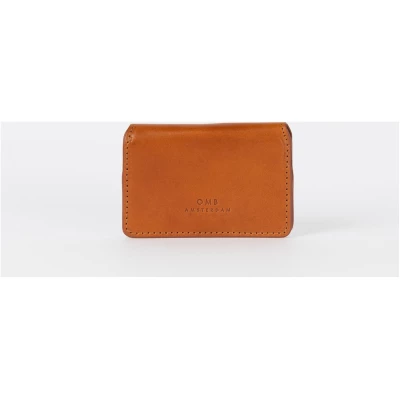 Cassies Cardcase - Cognac Classic Leather - Small Leather Wallet Magnetic Closure