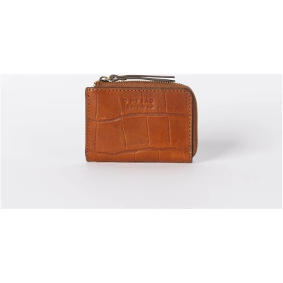 Coco Coin Purse - Cognac Classic Croco - Mini-wallet Zip Around Closure