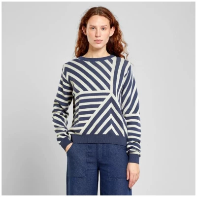 DEDICATED Pullover Mountain Line - Ombre Blue
