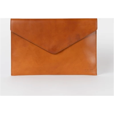 Envelope Laptop Sleeve 13" - Cognac Classic Leather - Envelope Sleeve With Magnetic Closure