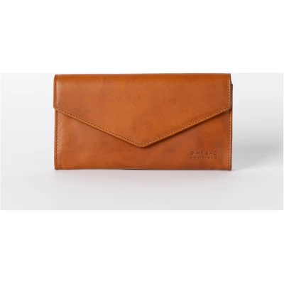 Envelope Pixie - Cognac Classic Leather - Envelope Wallet Magnetic Closure