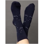 FellHerz 6er Pack Socken mit Biobaumwolle Anker dunkelblau und schwarz