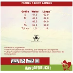 HANDGEDRUCKT "Rose" Bamboo Frauen T-Shirt