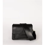 Harper Mini - Black Classic Leather - Accordion Style Midi Handbag
