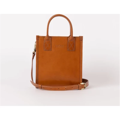 Jackie Mini - Cognac Classic Leather - Structured Mini Leather Bag One Strap